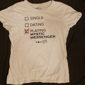 L White Mystic Messenger Tee